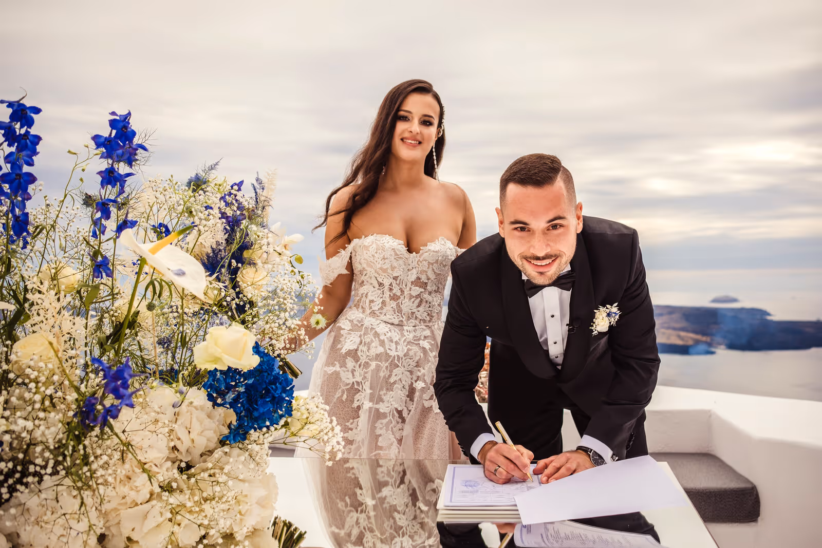 Ślub w Grecji - Santorini. Taras nr. 6. Zdjęcie nr. 27