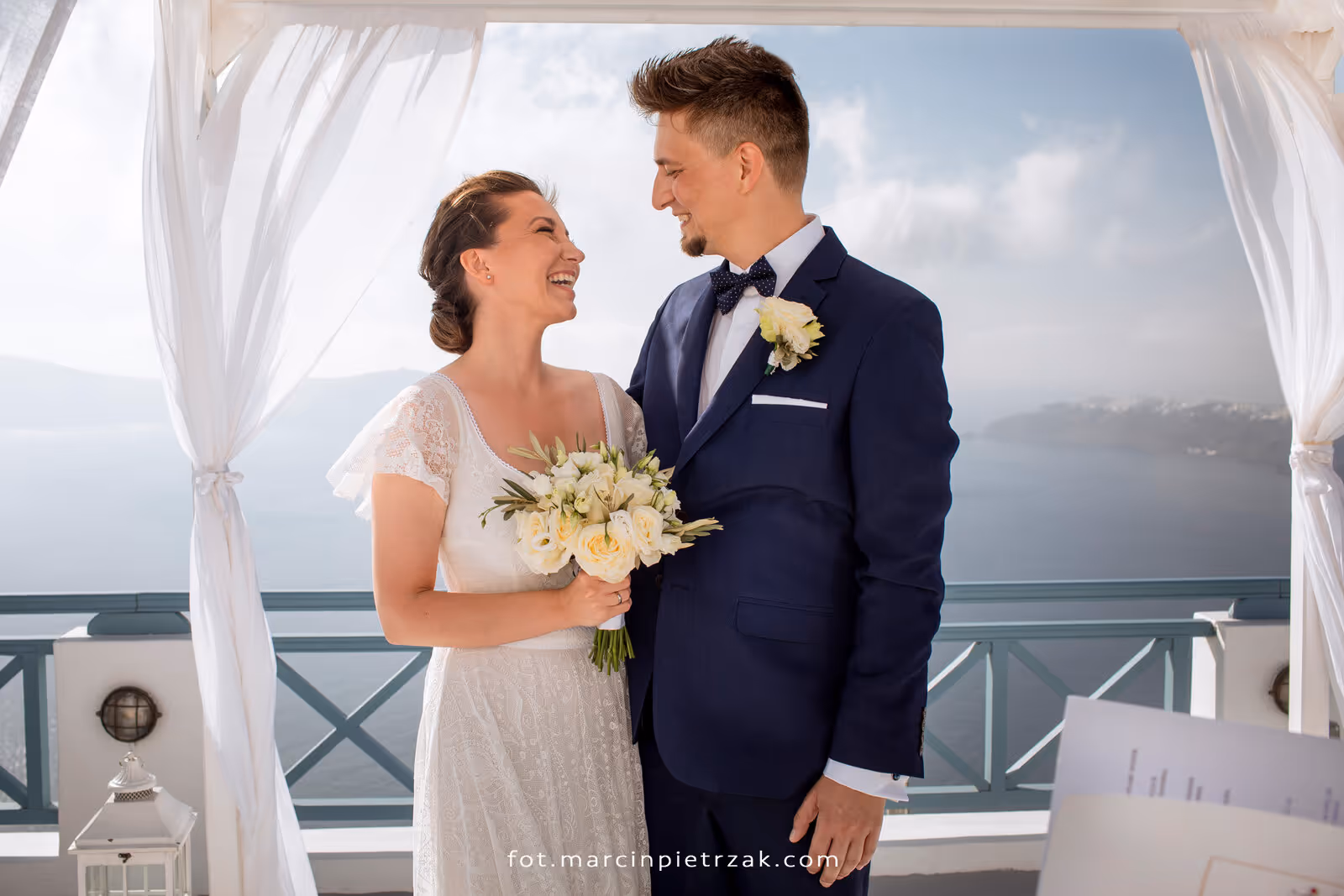 Ślub w Grecji - Santorini. Taras nr. 7. Zdjęcie nr. 12
