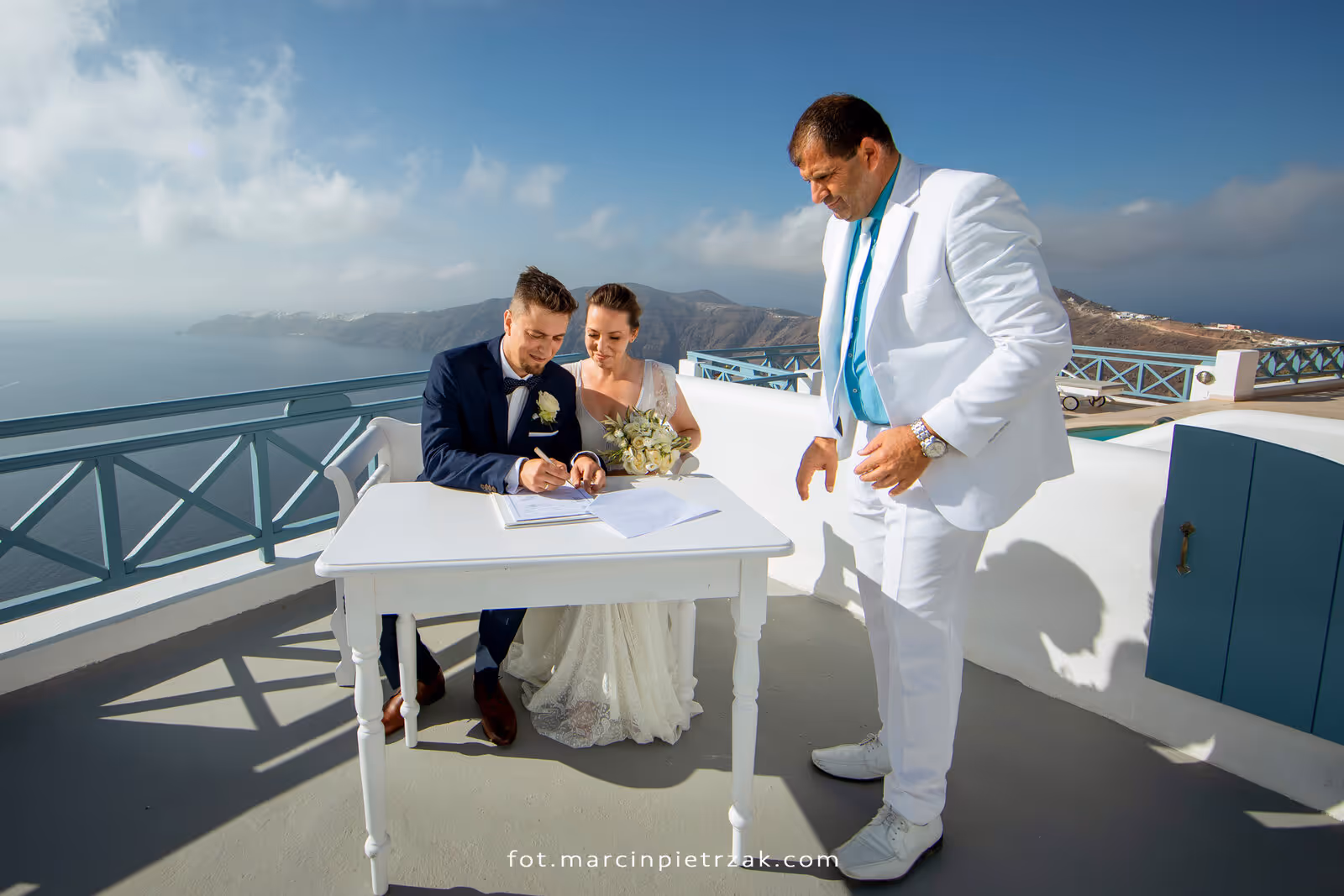 Ślub w Grecji - Santorini. Taras nr. 7. Zdjęcie nr. 14