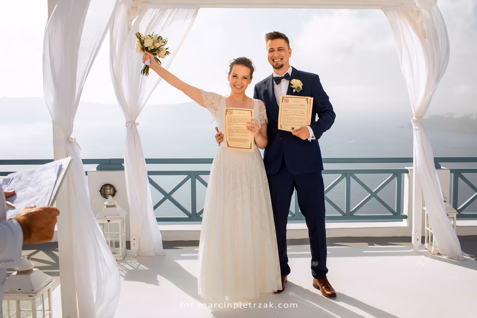 Ślub w Grecji - Santorini. Taras nr. 7. Zdjęcie nr. 15
