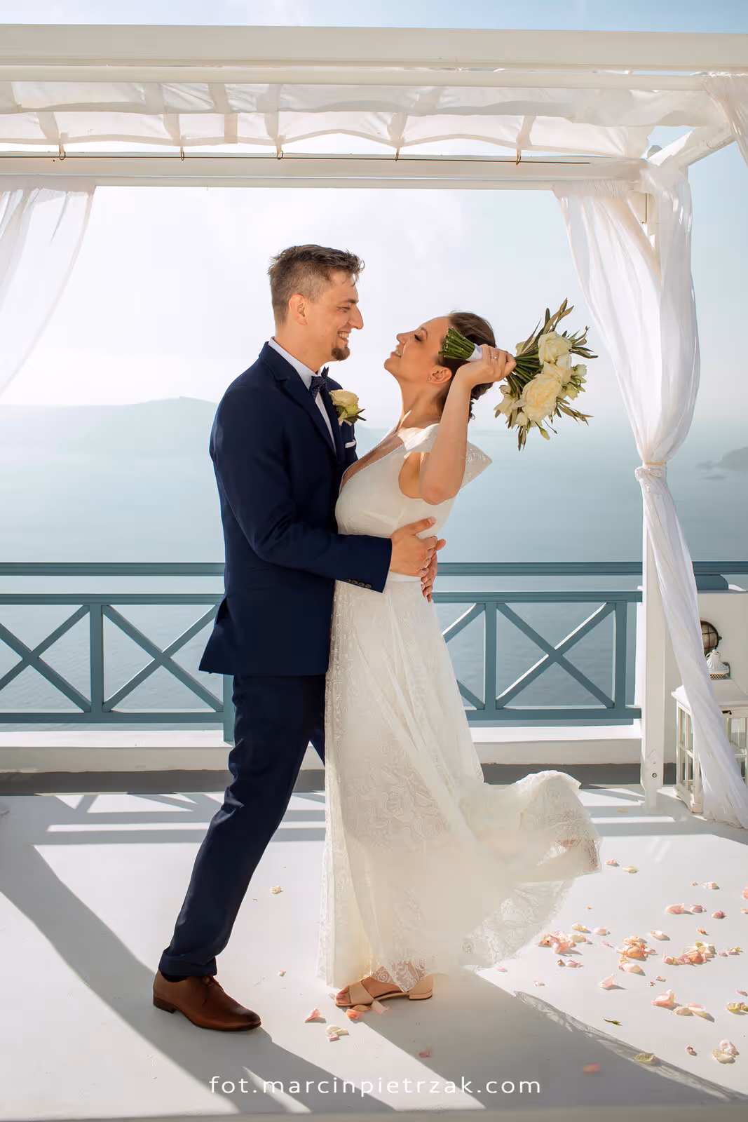 Ślub w Grecji - Santorini. Taras nr. 7. Zdjęcie nr. 21