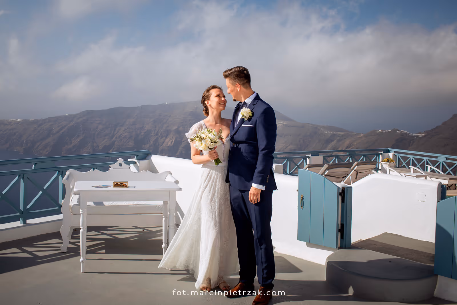 Ślub w Grecji - Santorini. Taras nr. 7. Zdjęcie nr. 4
