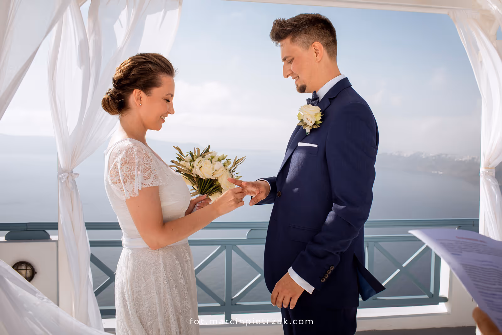 Ślub w Grecji - Santorini. Taras nr. 7. Zdjęcie nr. 8
