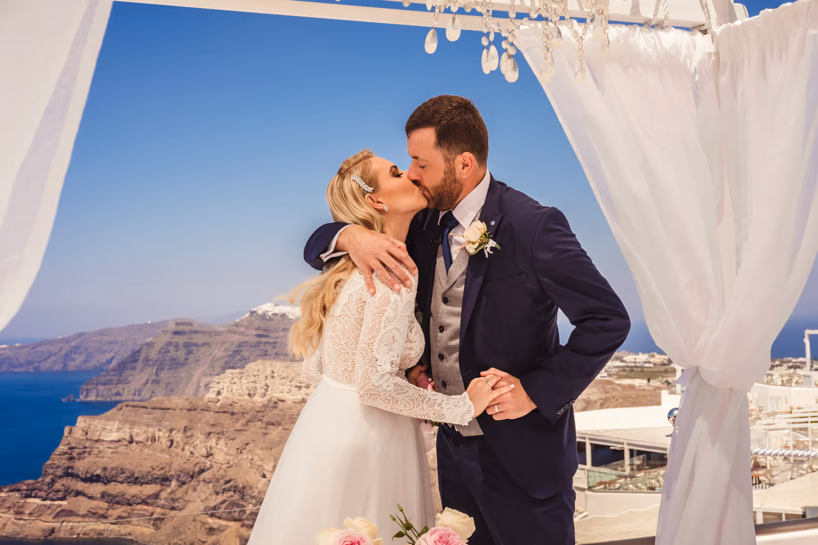 Ślub w Grecji - Santorini. Taras nr. 1. Zdjęcie nr. 11