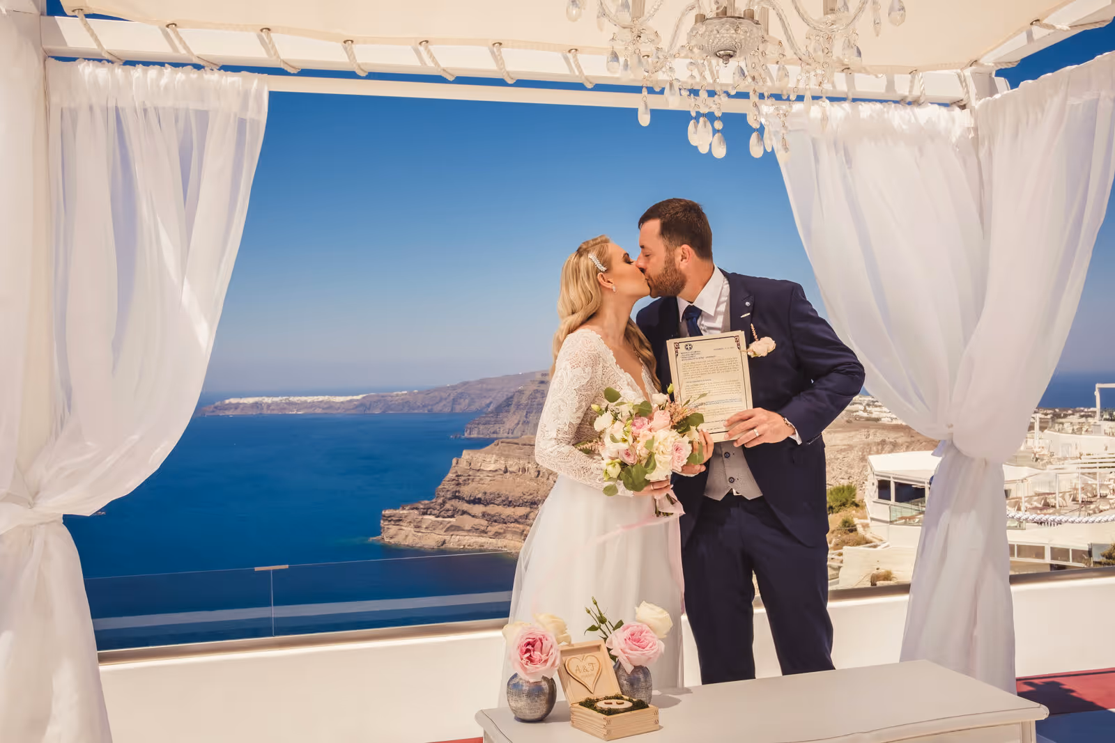 Ślub w Grecji - Santorini. Taras nr. 1. Zdjęcie nr. 18