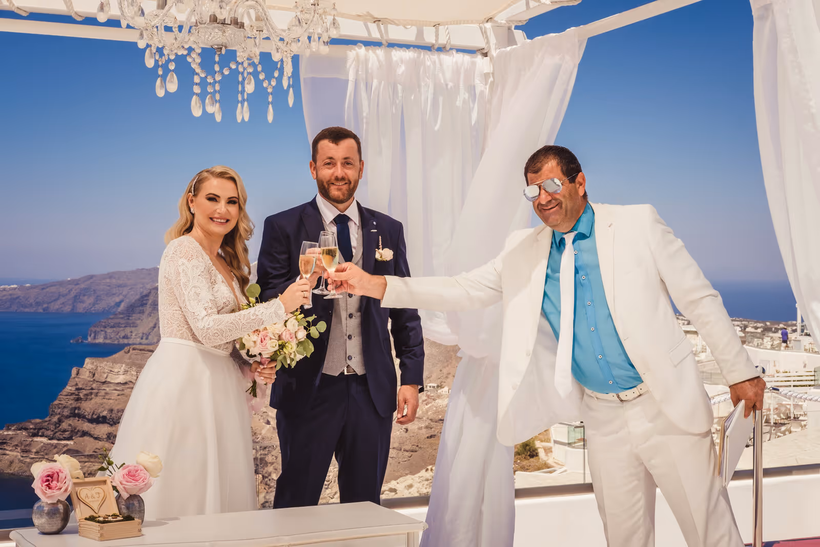 Ślub w Grecji - Santorini. Taras nr. 1. Zdjęcie nr. 20