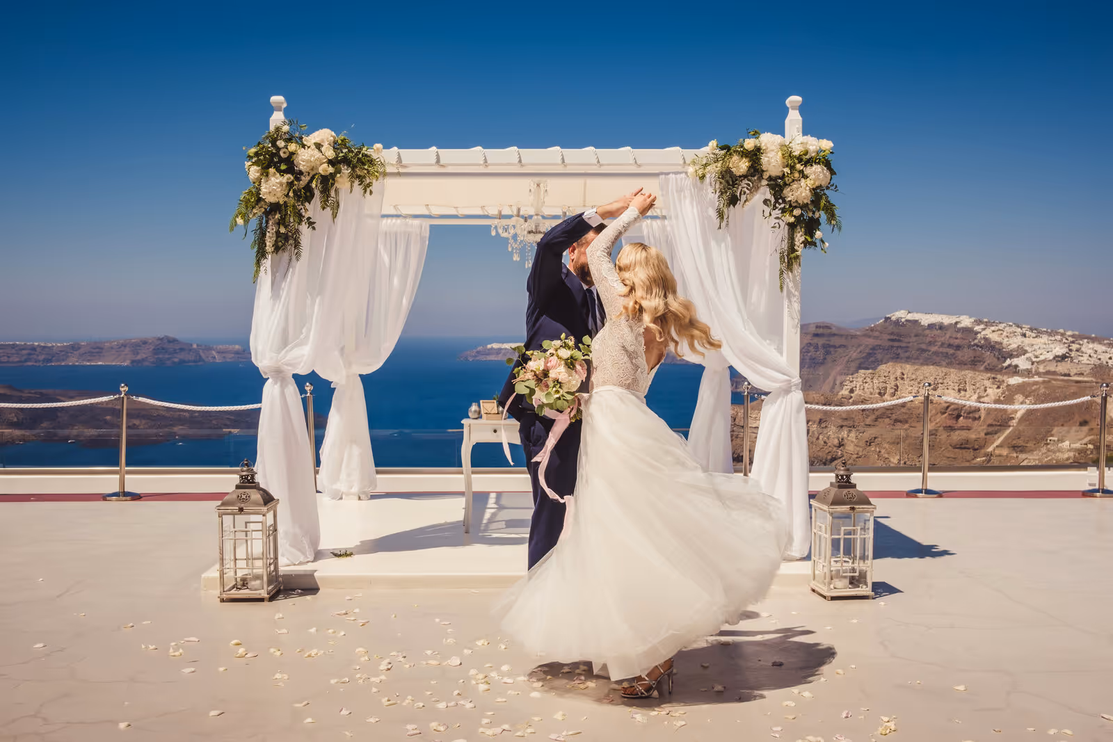 Ślub w Grecji - Santorini. Taras nr. 1. Zdjęcie nr. 30