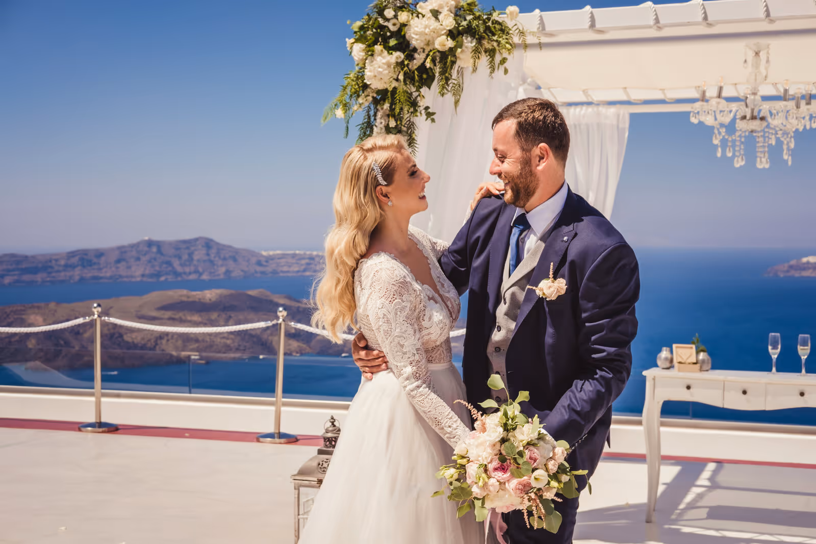 Ślub w Grecji - Santorini. Taras nr. 1. Zdjęcie nr. 32