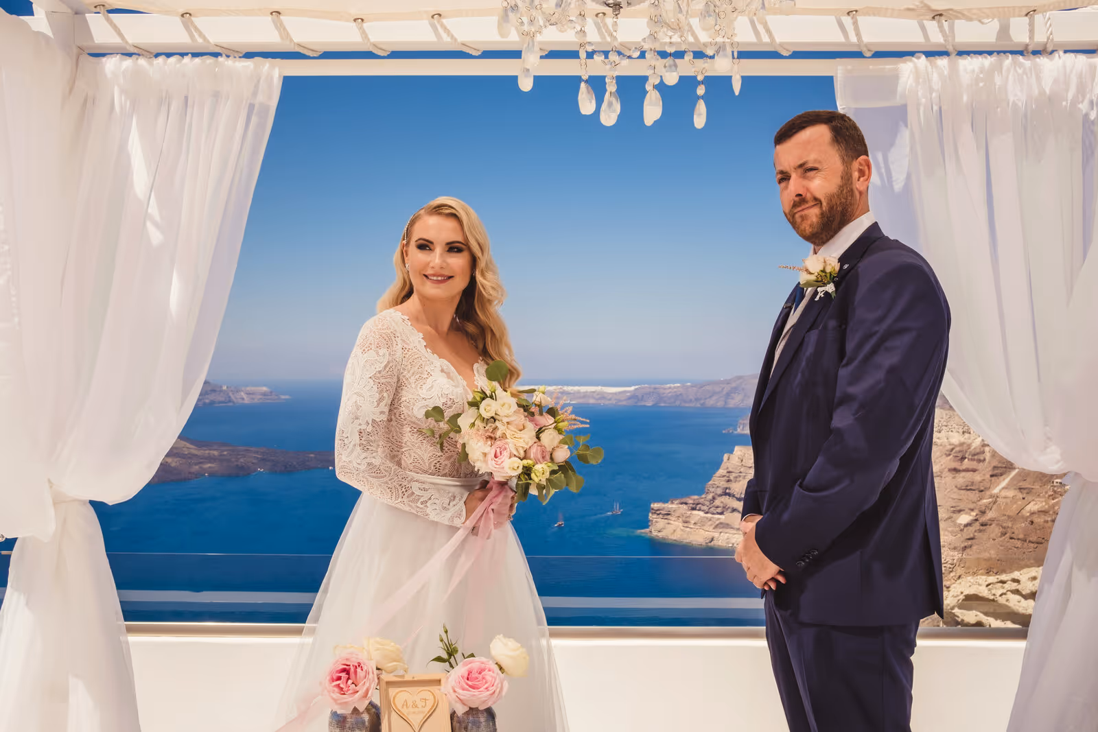 Ślub w Grecji - Santorini. Taras nr. 1. Zdjęcie nr. 4