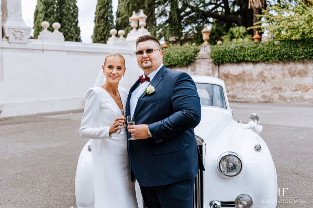 Ślub w Rzymie. Czerwona sala na Kapitolu. Zdjęcie 4