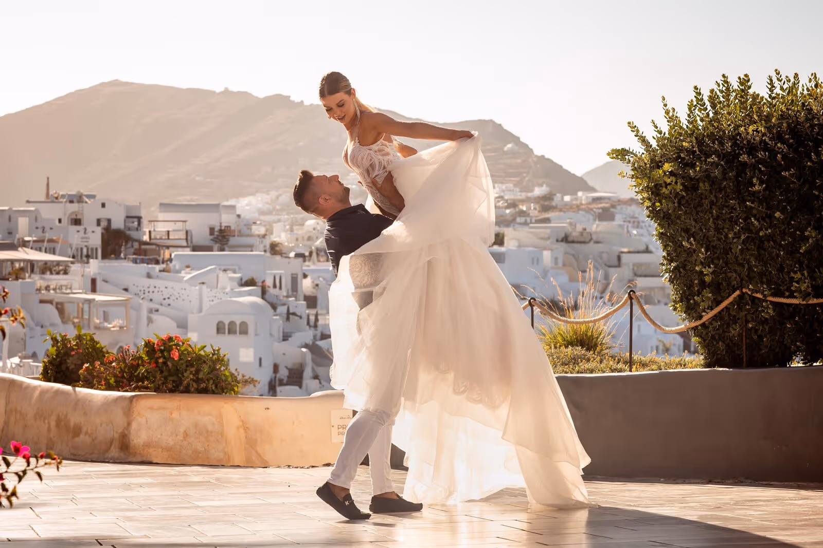 Ślub w Grecji - Santorini. Taras nr. 2. Zdjęcie nr. 34