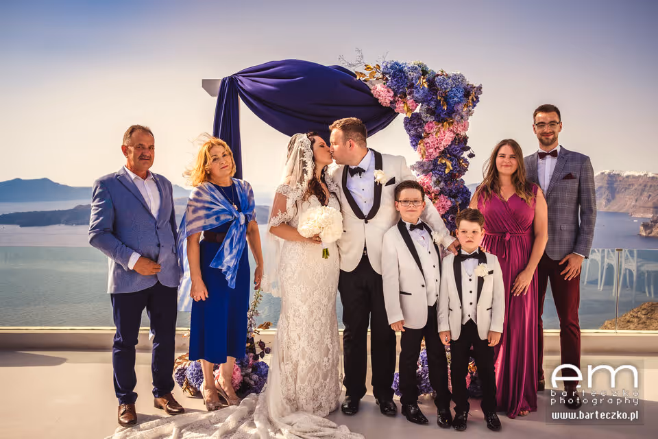 Ślub w Grecji - Santorini. Taras nr. 8 Zdjęcie nr. 9