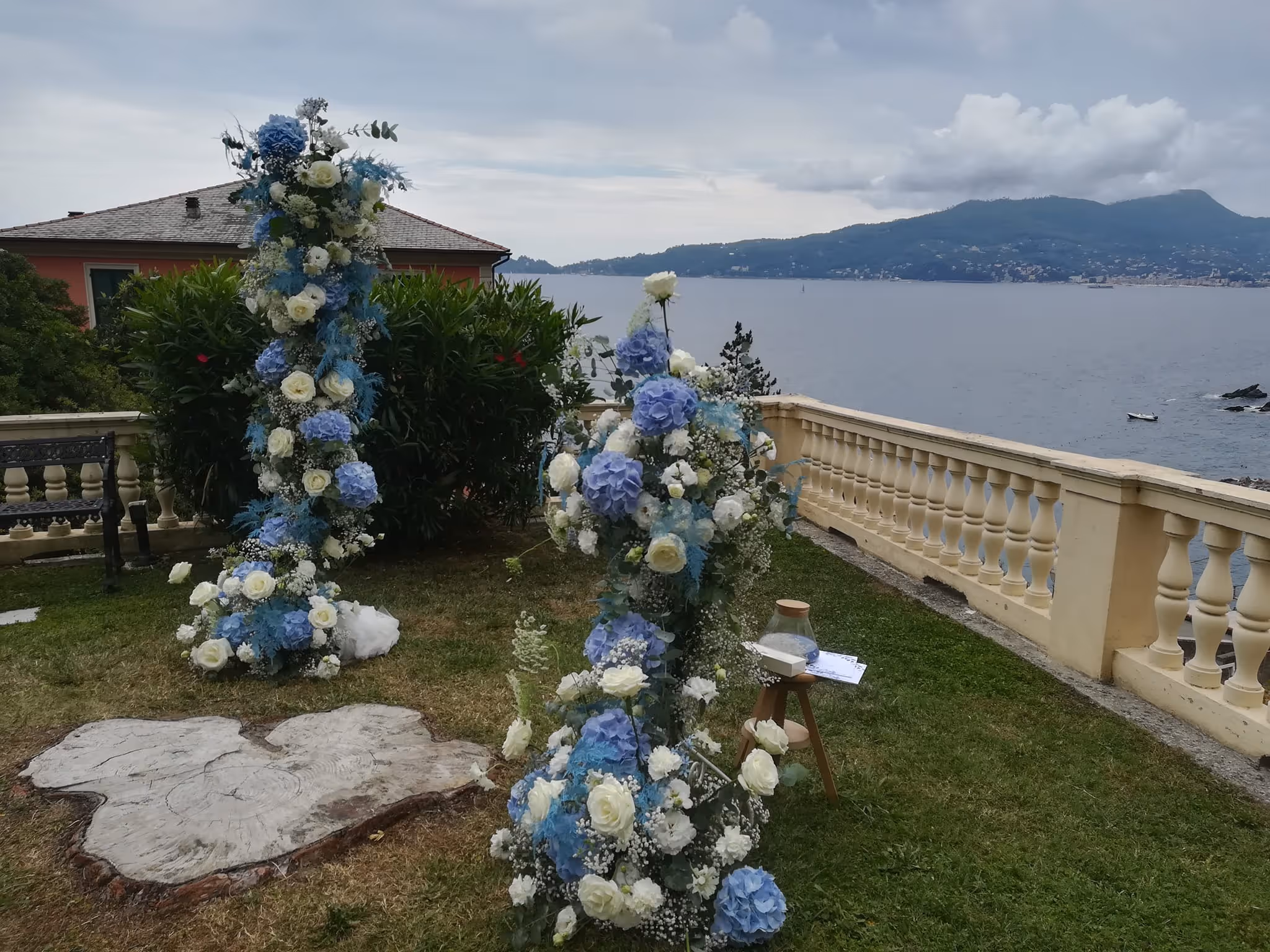 Ślub w Ligurii. Giardino di Villa Vicini. Zdjęcie 2