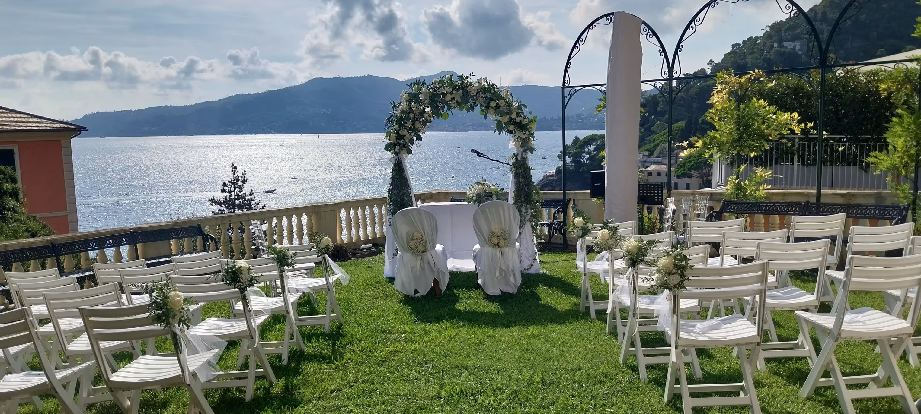 Ślub w Ligurii. Giardino di Villa Vicini. Zdjęcie 3
