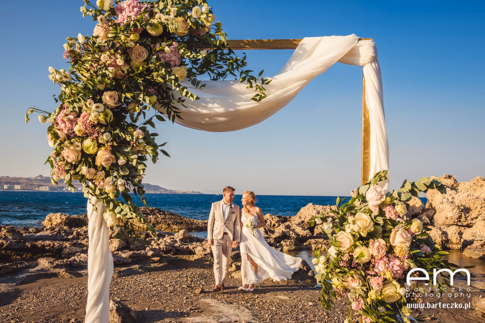Ślub w Grecji - Rodos. Zdjęcie nr. 13