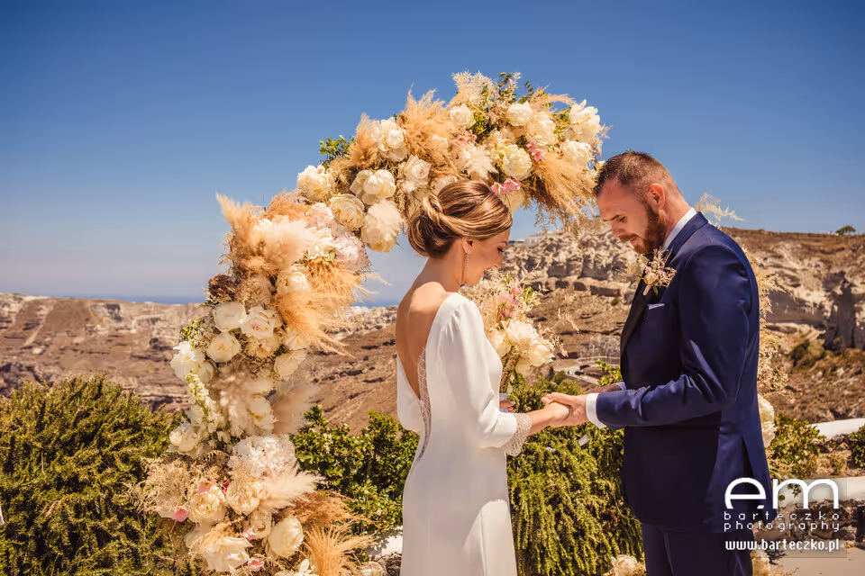 Ślub w Grecji - Santorini. Taras nr. 5. Zdjęcie nr. 2
