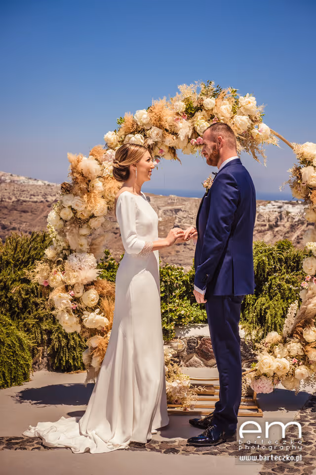 Ślub w Grecji - Santorini. Taras nr. 5. Zdjęcie nr. 3