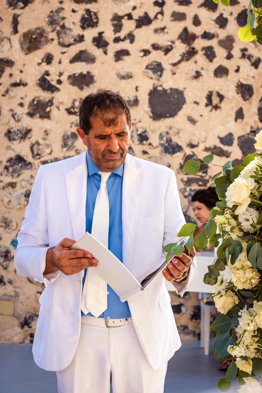 Ślub w Grecji. Santorini. Taras nr. 8. Zdjęcie nr. 11