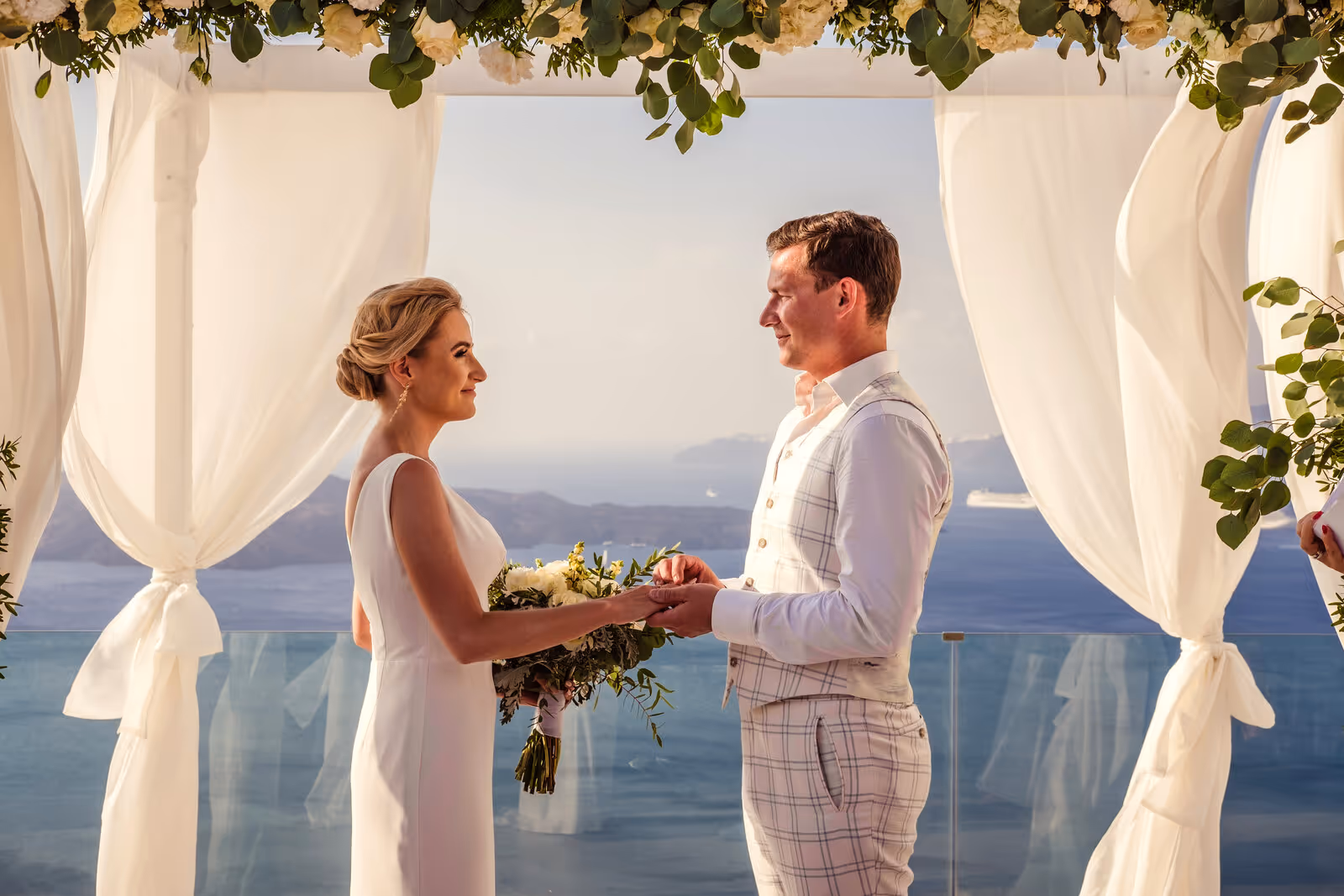 Ślub w Grecji. Santorini. Taras nr. 8. Zdjęcie nr. 14
