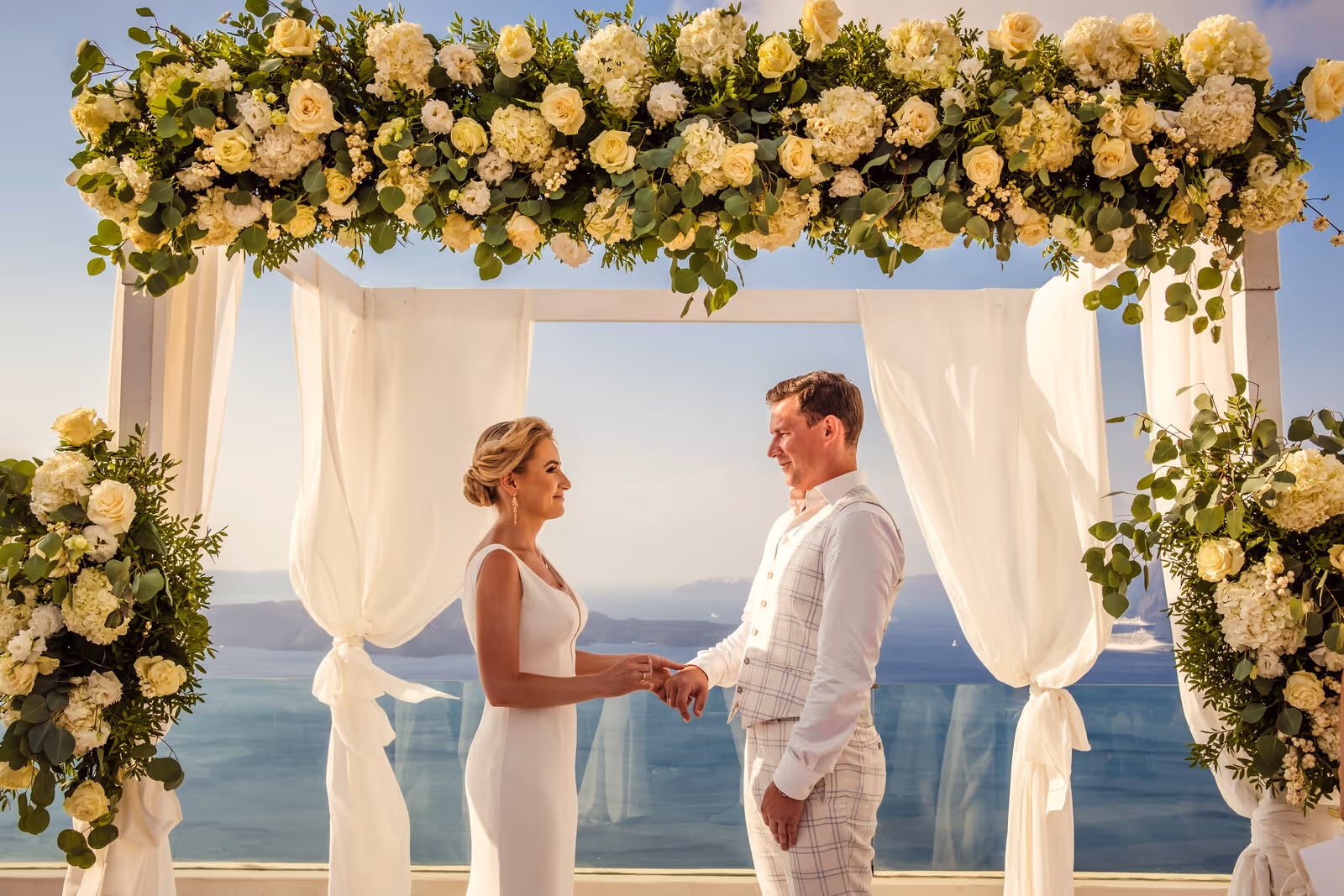Ślub w Grecji. Santorini. Taras nr. 8. Zdjęcie nr. 17