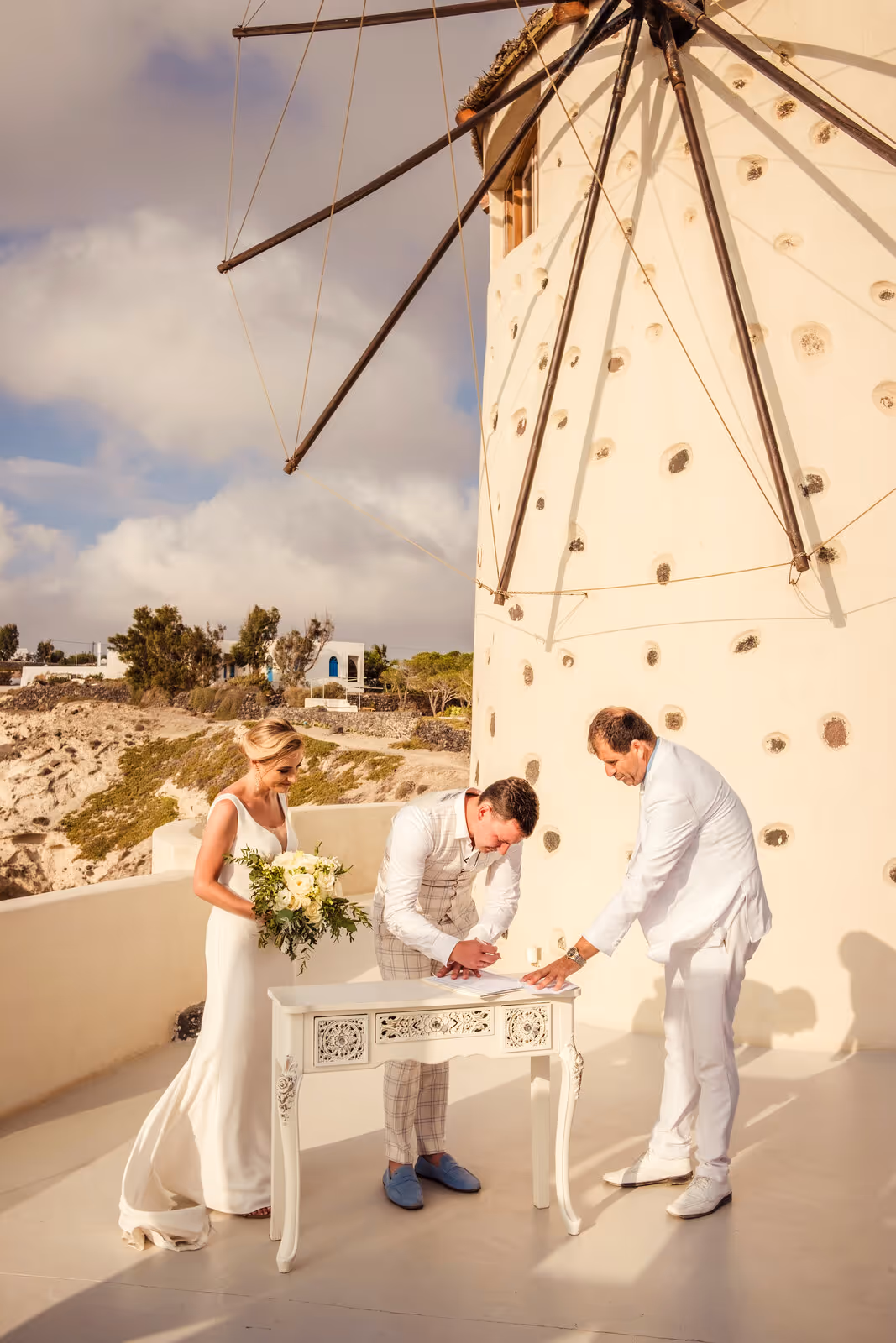 Ślub w Grecji. Santorini. Taras nr. 8. Zdjęcie nr. 22