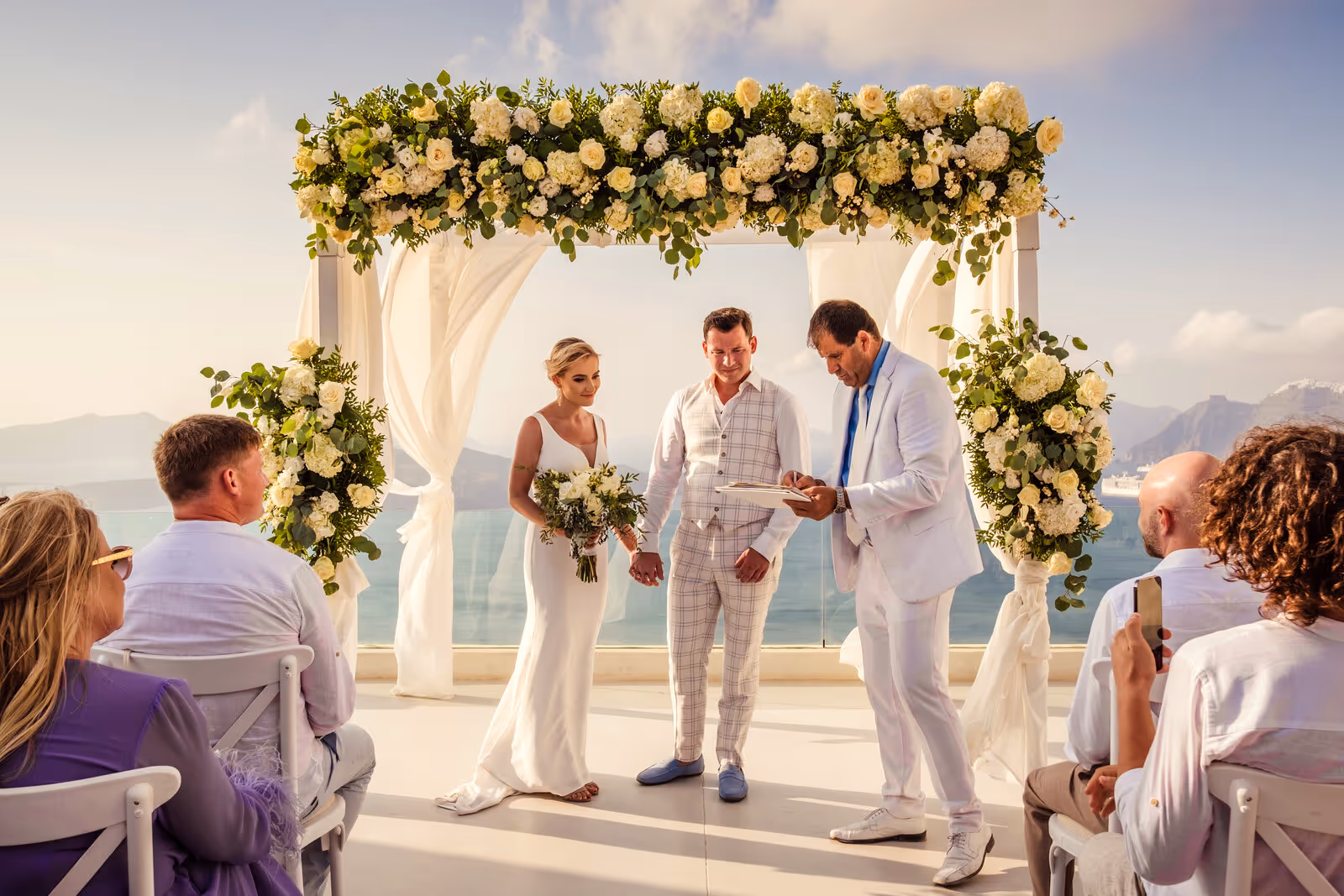 Ślub w Grecji. Santorini. Taras nr. 8. Zdjęcie nr. 23