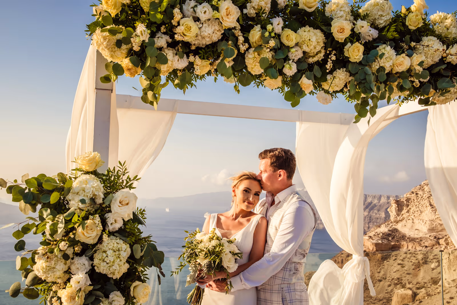 Ślub w Grecji. Santorini. Taras nr. 8. Zdjęcie nr. 34