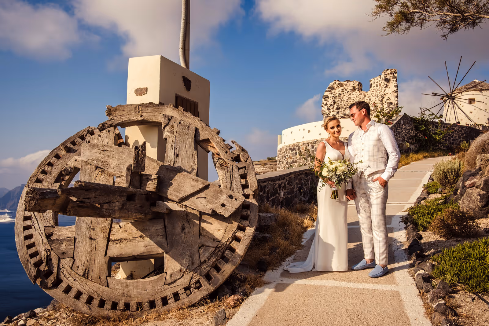 Ślub w Grecji. Santorini. Taras nr. 8. Zdjęcie nr. 5