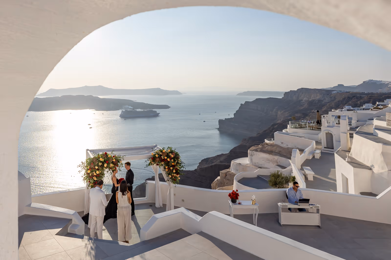Ślub w Grecji. Santorini. Taras nr. 2. Zdjęcie nr. 20