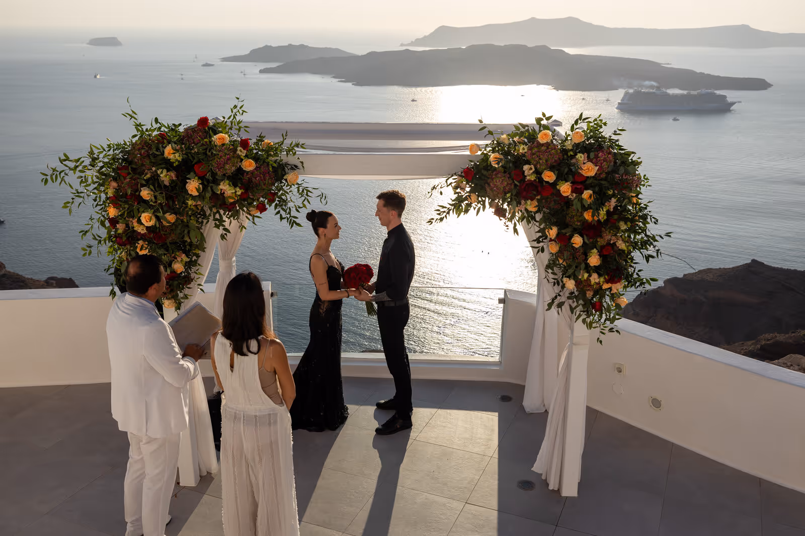 Ślub w Grecji. Santorini. Taras nr. 2. Zdjęcie nr. 22