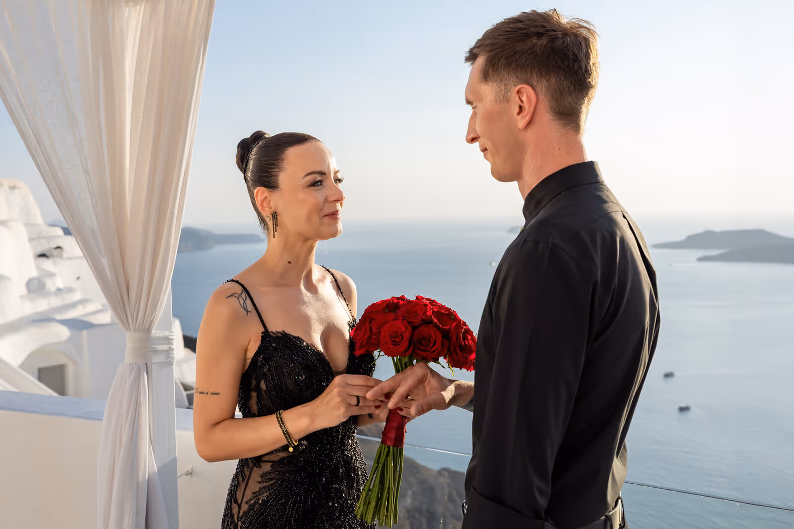 Ślub w Grecji. Santorini. Taras nr. 2. Zdjęcie nr. 26