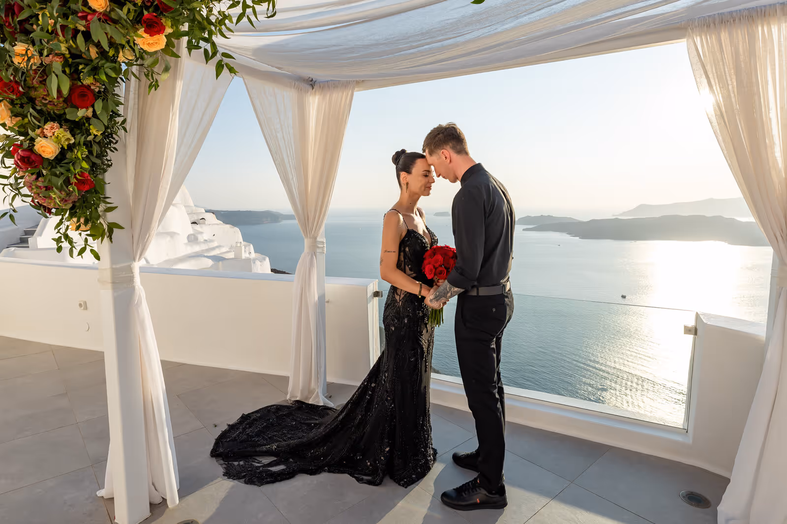 Ślub w Grecji. Santorini. Taras nr. 2. Zdjęcie nr. 33