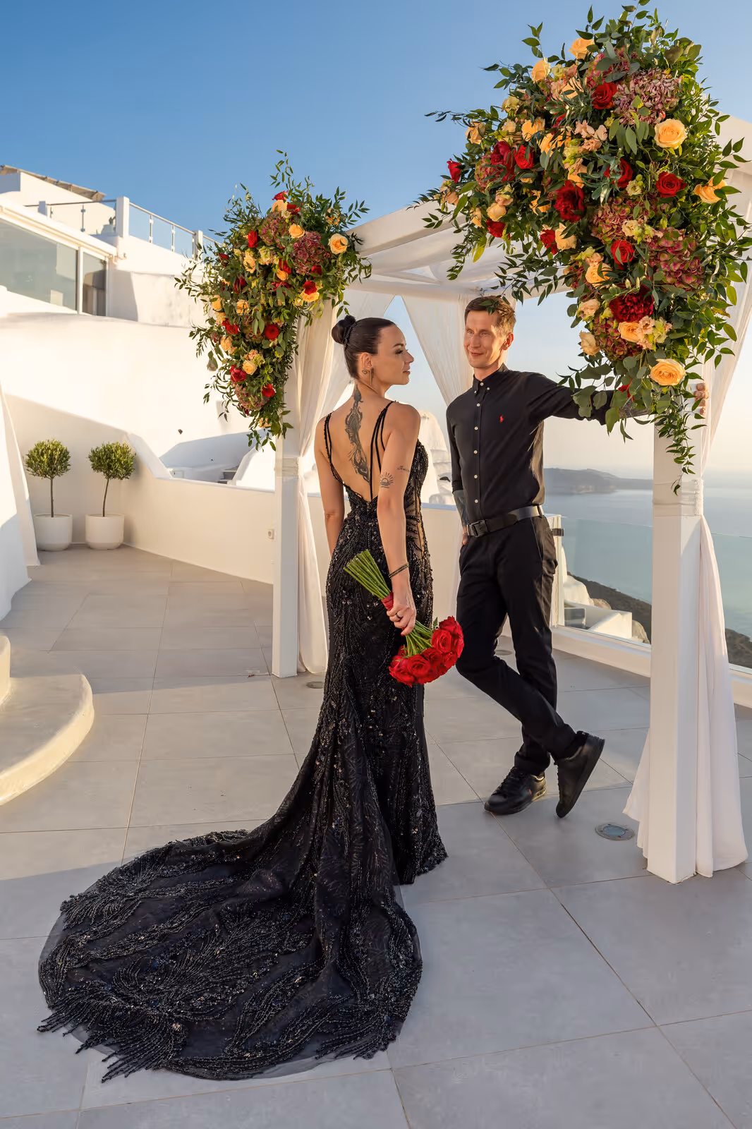 Ślub w Grecji. Santorini. Taras nr. 2. Zdjęcie nr. 49