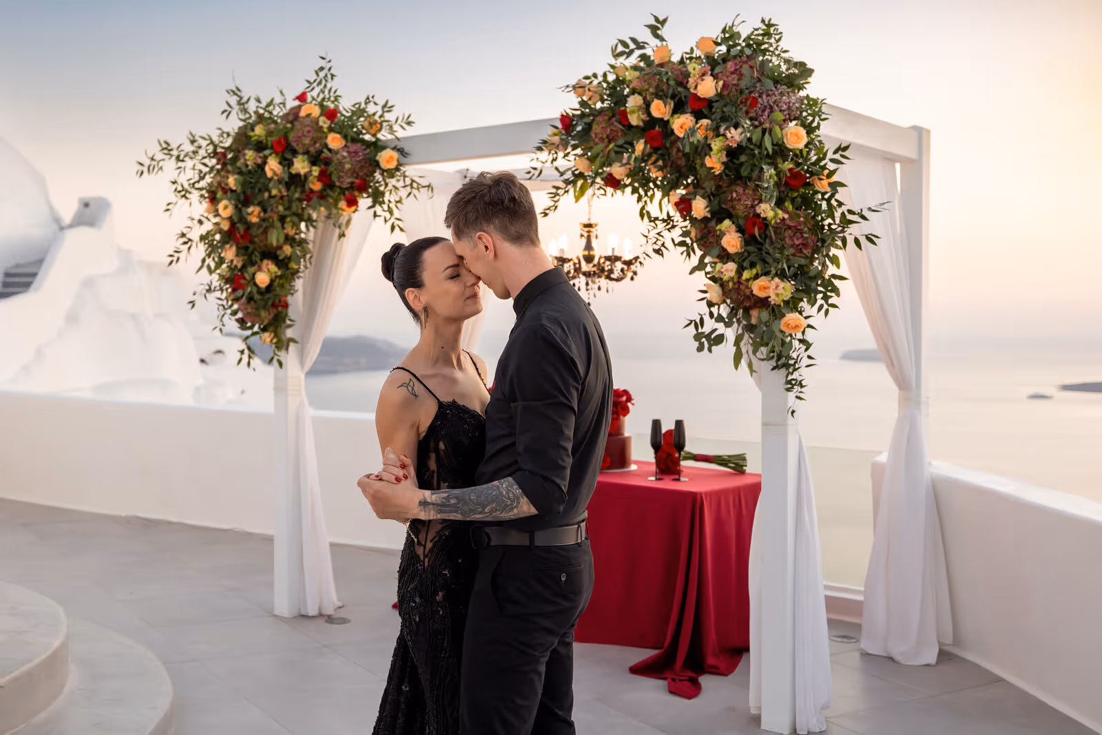 Ślub w Grecji. Santorini. Taras nr. 2. Zdjęcie nr. 57