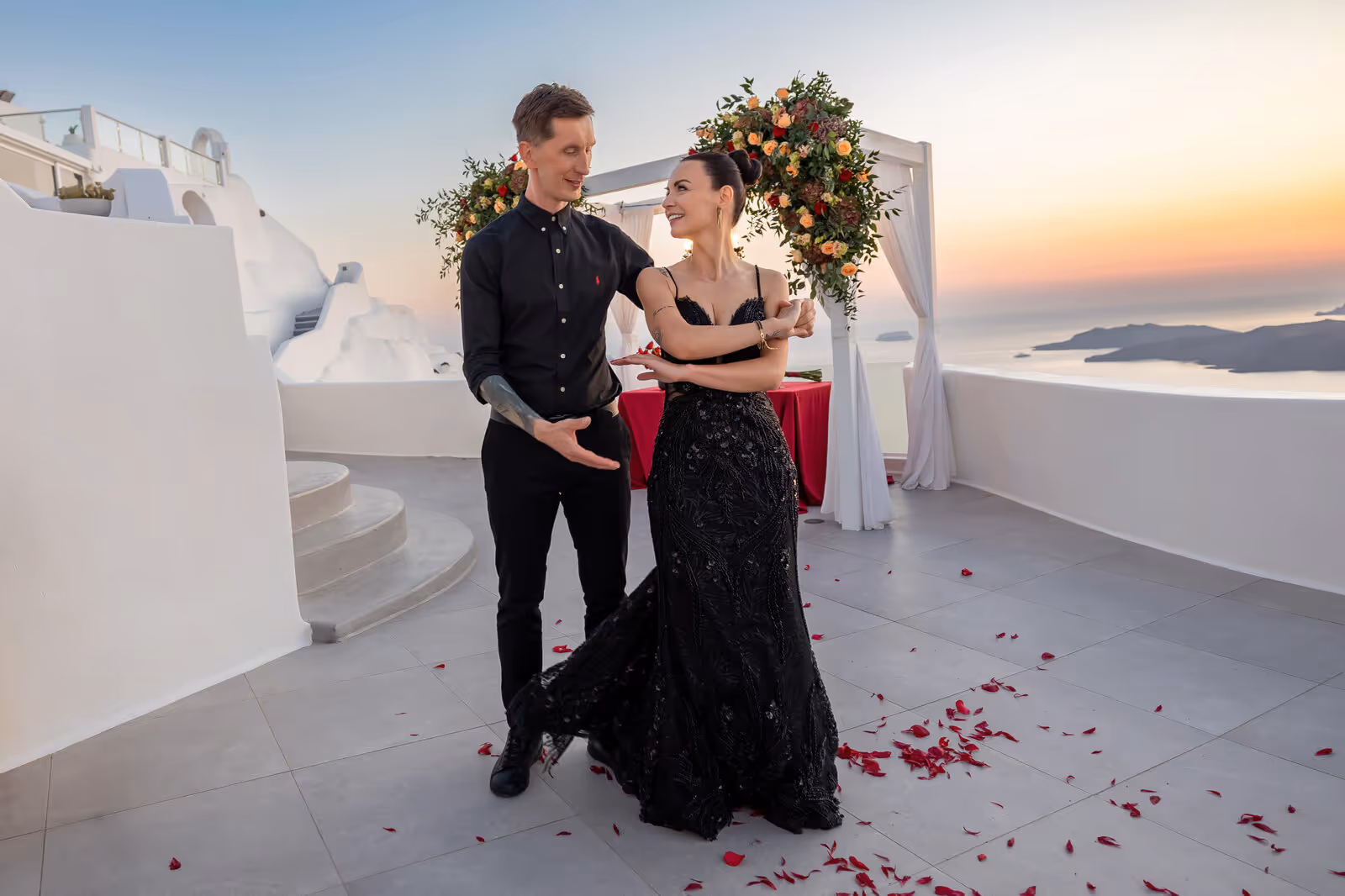 Ślub w Grecji. Santorini. Taras nr. 2. Zdjęcie nr. 60