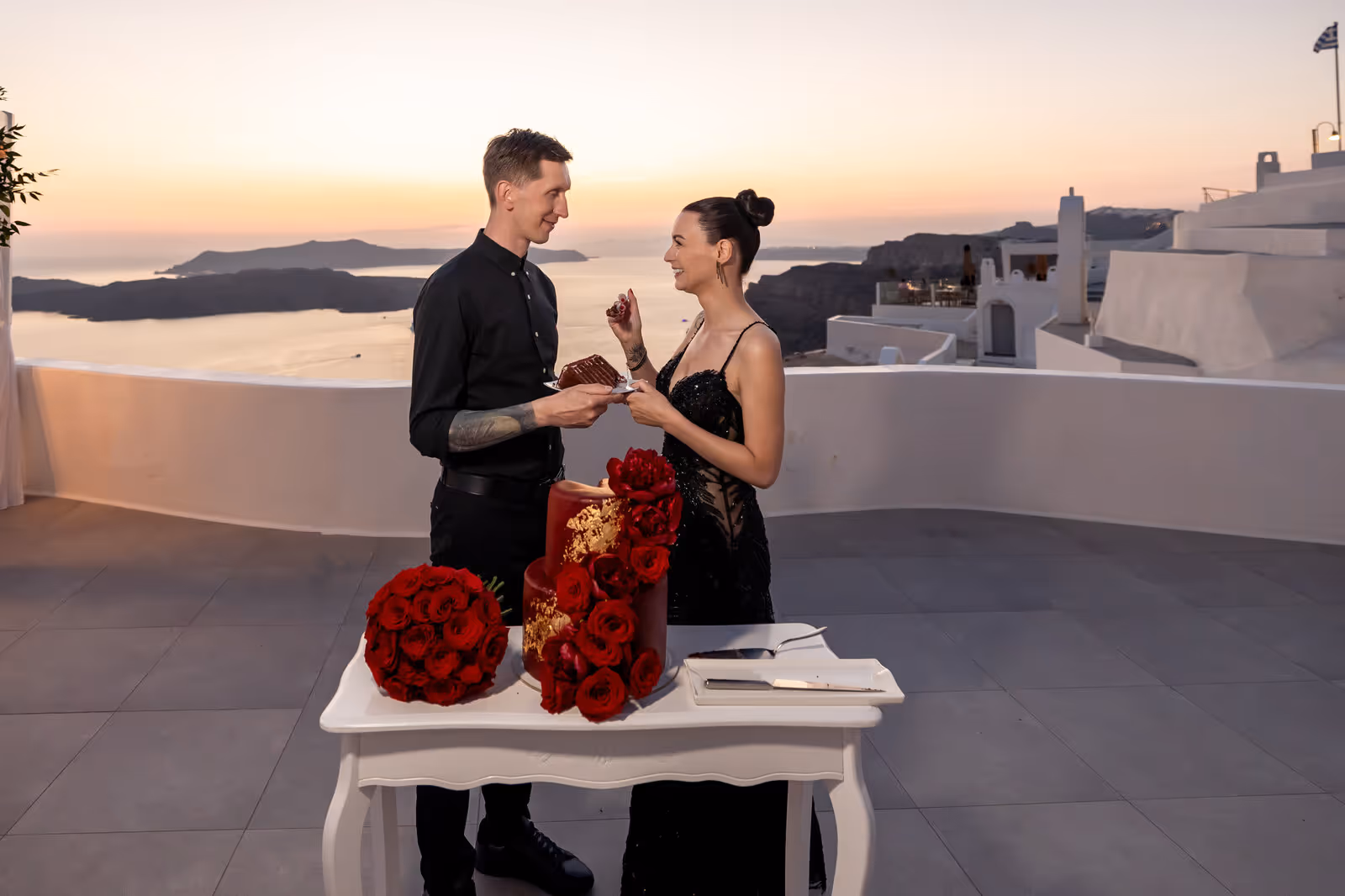 Ślub w Grecji. Santorini. Taras nr. 2. Zdjęcie nr. 68