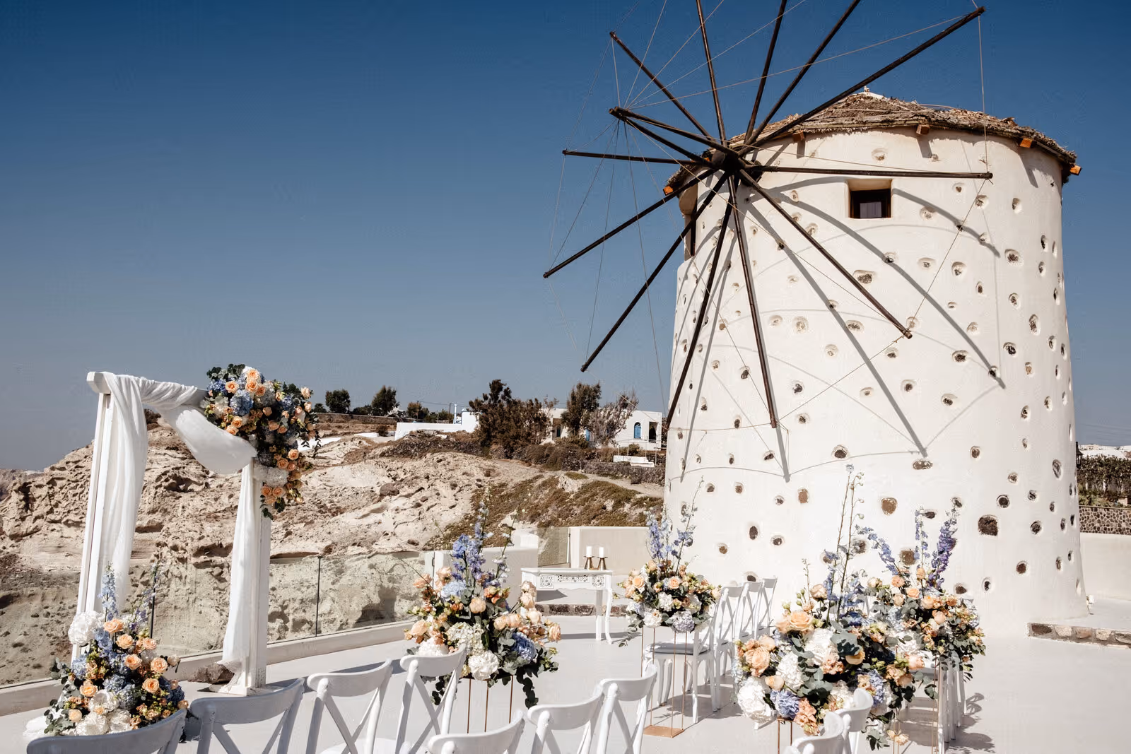 Ślub w Grecji. Santorini. Taras nr. 8. Zdjęcie nr. 1