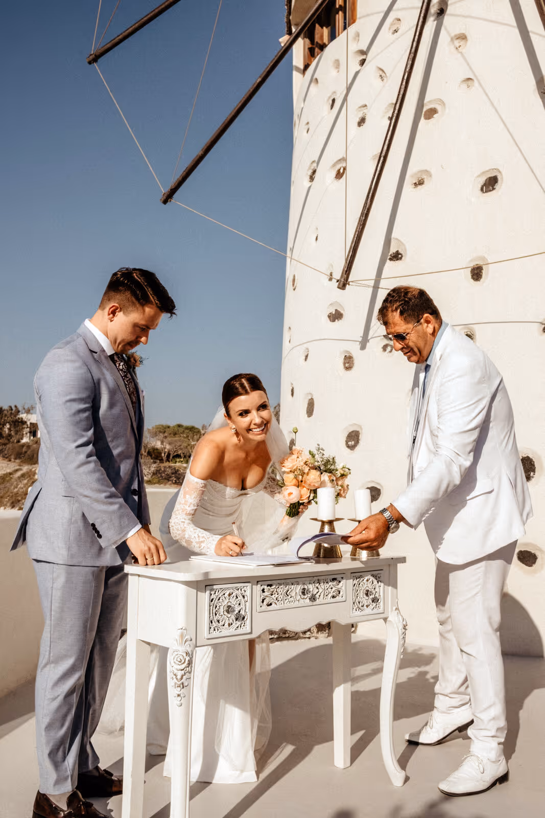 Ślub w Grecji. Santorini. Taras nr. 8. Zdjęcie nr. 16