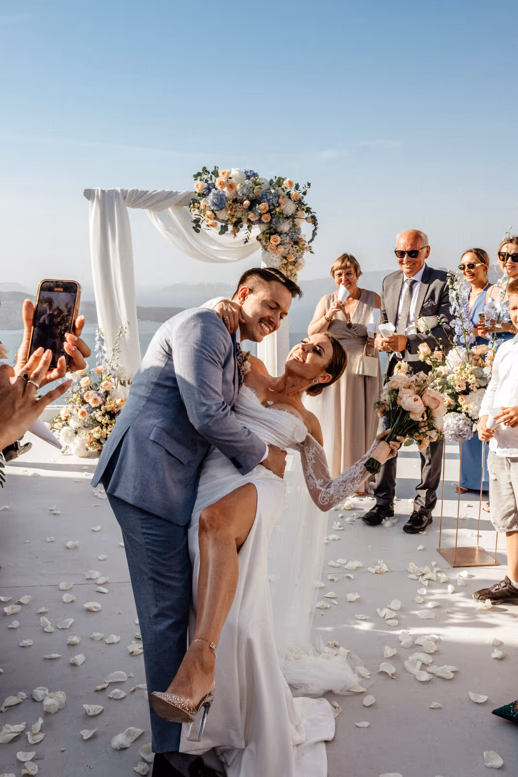Ślub w Grecji. Santorini. Taras nr. 8. Zdjęcie nr. 22