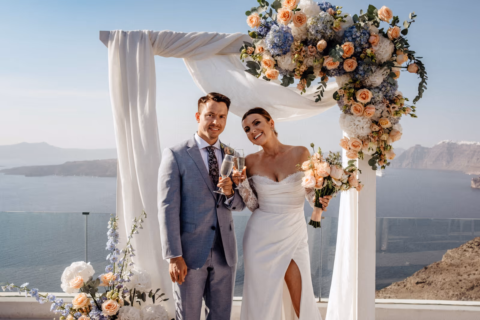Ślub w Grecji. Santorini. Taras nr. 8. Zdjęcie nr. 23