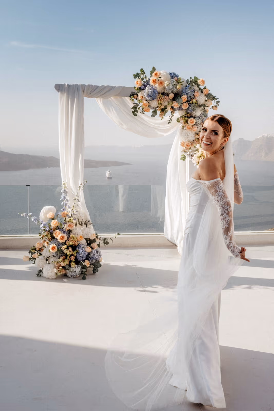 Ślub w Grecji. Santorini. Taras nr. 8. Zdjęcie nr. 37