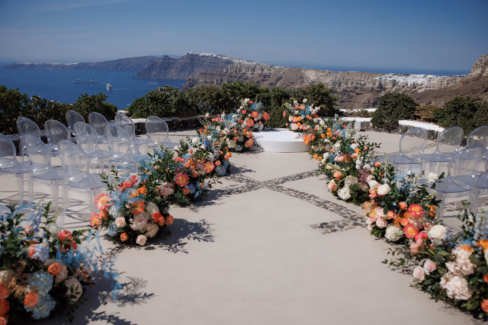 Ślub w Grecji. Santorini. Taras nr. 5. Zdjęcie nr. 14
