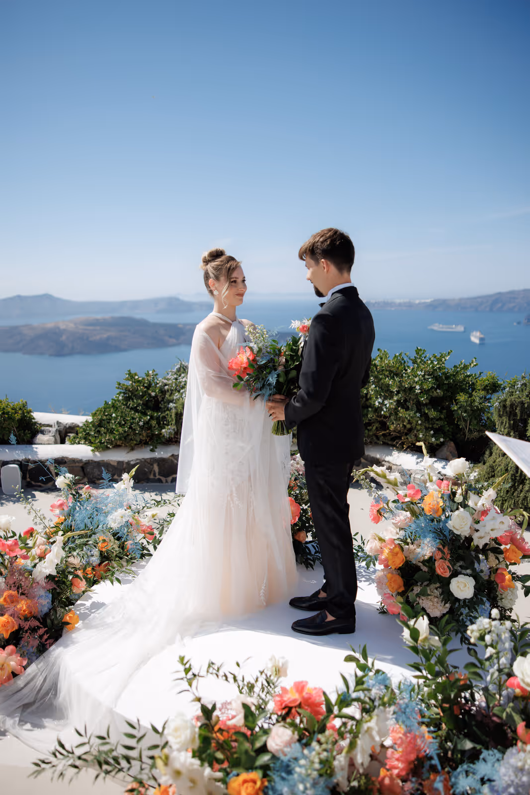Ślub w Grecji. Santorini. Taras nr. 5. Zdjęcie nr. 27