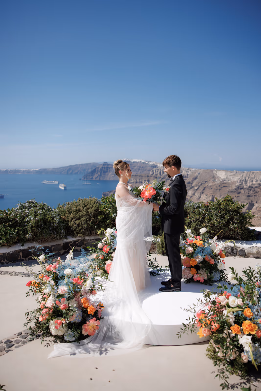 Ślub w Grecji. Santorini. Taras nr. 5. Zdjęcie nr. 29