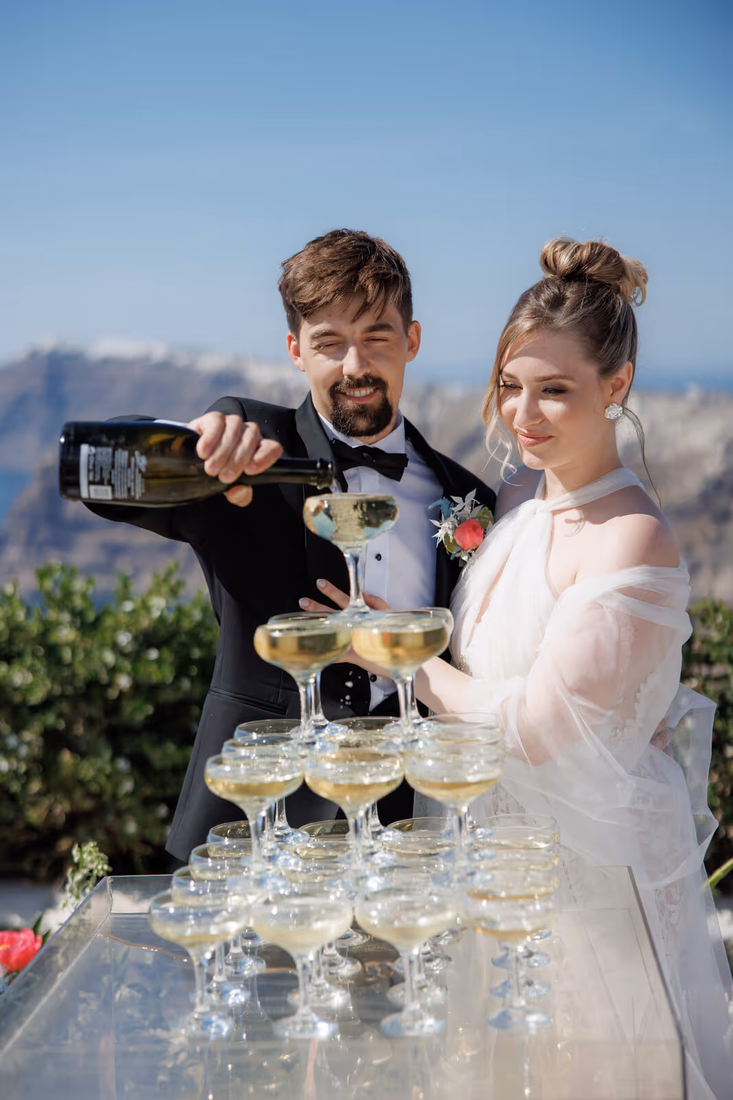 Ślub w Grecji. Santorini. Taras nr. 5. Zdjęcie nr. 41