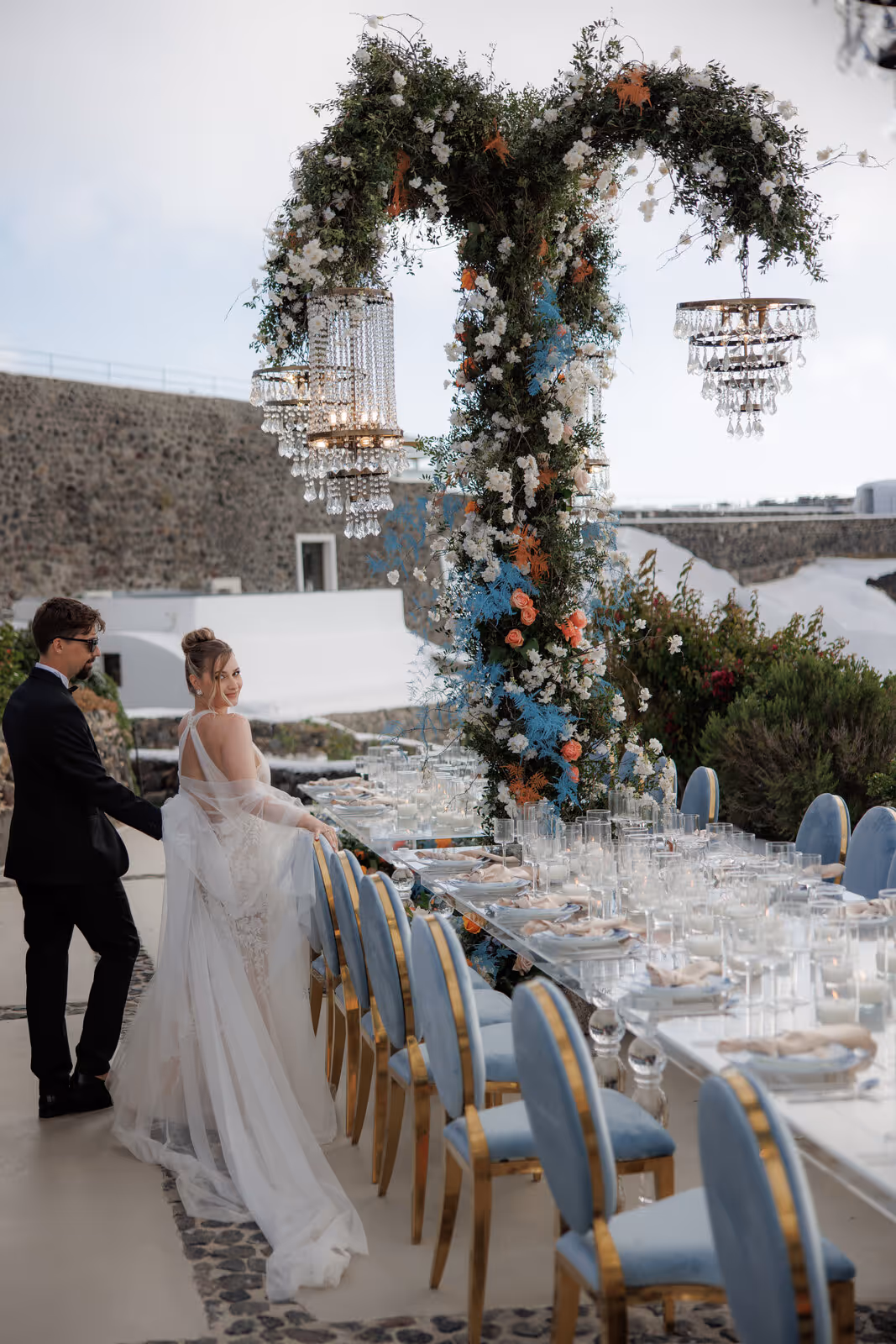 Ślub w Grecji. Santorini. Taras nr. 5. Zdjęcie nr. 60