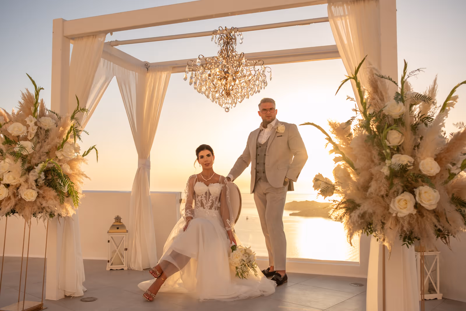 Ślub w Grecji. Santorini. Taras nr. 2. Zdjęcie nr. 12
