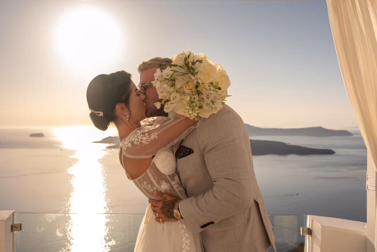 Ślub w Grecji. Santorini. Taras nr. 2. Zdjęcie nr. 4