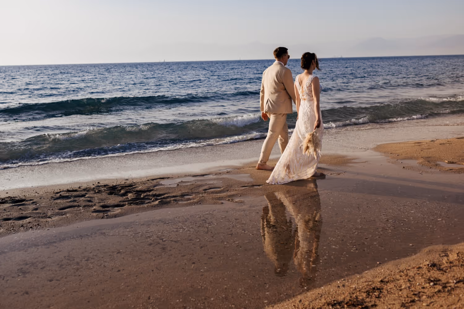 Ślub na Korfu. Katedra na starówce w Korfu i ślub na romantycznej plaży. Zdjęcie 29