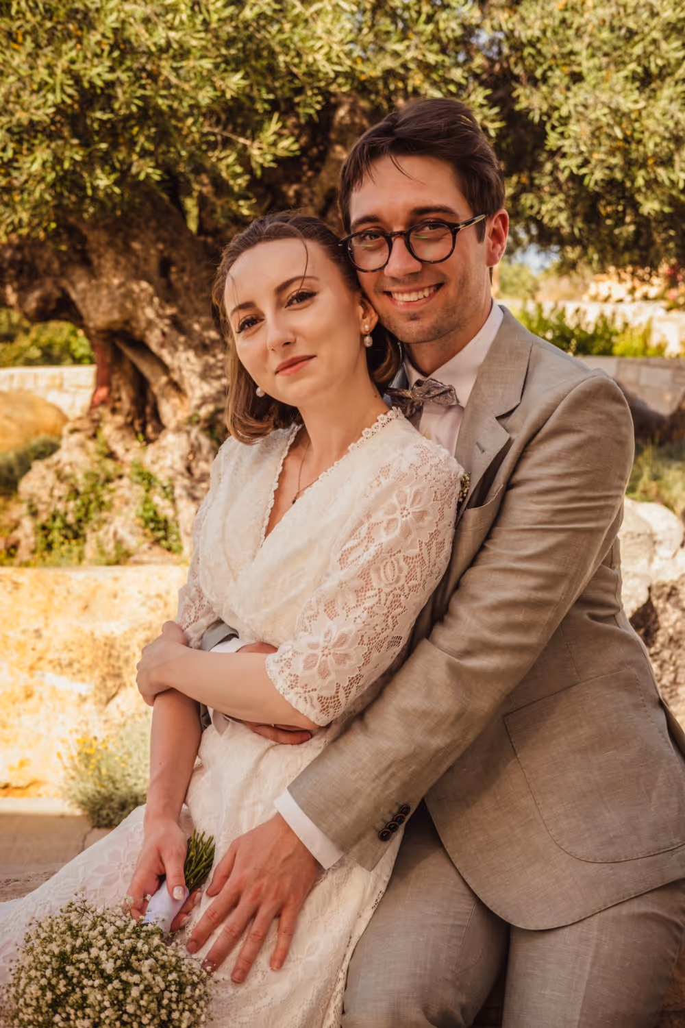 Ślub na Krecie. Taras z widokiem na gaje oliwne (Kreta zachodnia). Zdjęcie 3